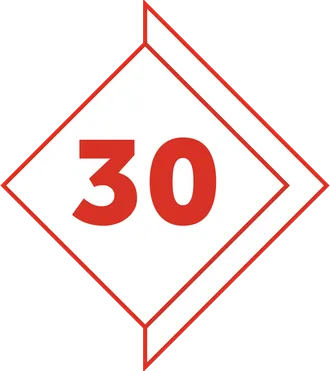 30-aastane garantii katusekividele illustratiivne ikoon